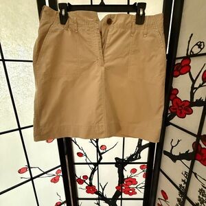 Lands' End Cream Pants with Pink Trim